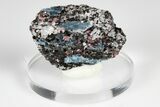 Blue Kyanite & Garnet in Biotite-Quartz Schist - Russia #178944-1